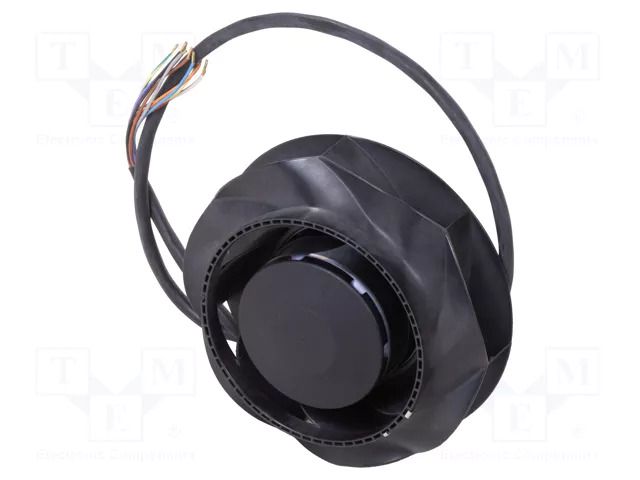 Fan: EC; radial; 110VDC; Ø190x95mm; ball; 5000rpm; Len: 1015mm; black EBM-PAPST R3G190-RY85-P1