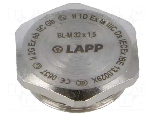 Stopper; M32; 1.5; IP68; brass; Plating: nickel; SKINDICHT®; 36mm LAPP LP-52103143