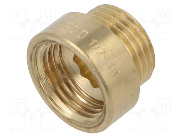 Splice terminal: extension; male-female,round; 10mm; BR GEBO 500-10-04BR