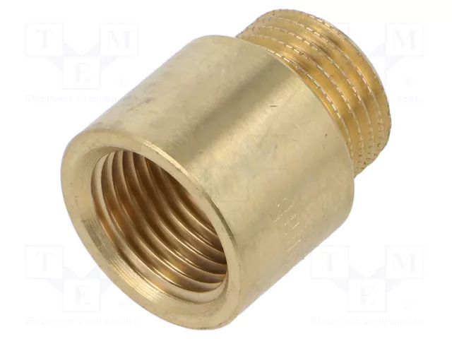 Splice terminal: extension; male-female,round; 20mm; BR GEBO 500-20-04BR