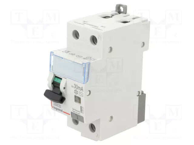 RCBO breaker; Inom: 20A; Ires: 30mA; Max surge current: 250A; IP20 LEGRAND 410922