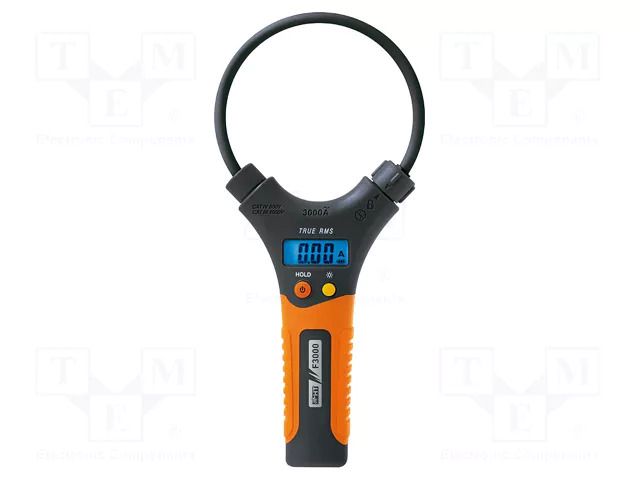 Meter: ammeter; pincers type; LCD; 30A,300A,3kA; ±(3%+5digit) HT INSTRUMENTS HTI-HP030000