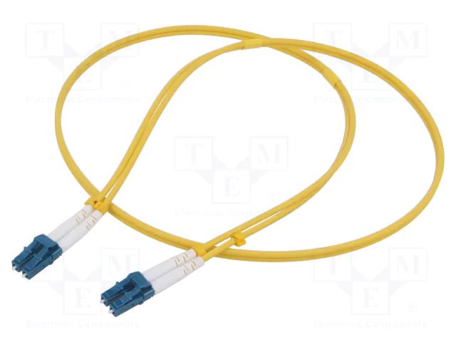 Fiber patch cord; LC/UPC,both sides; 5m; 9/125um; LSZH; blue QOLTEC QOLTEC-54017