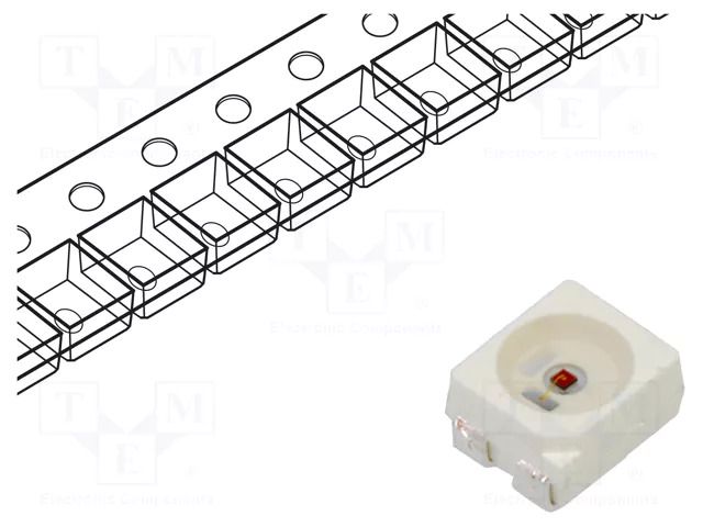 LED; orange; SMD; 3528,PLCC4; 1000÷1800mcd; 1.6÷2.6VDC; 120°; 50mA LUCKYLIGHT LL-R3528JAC-C-5CAM