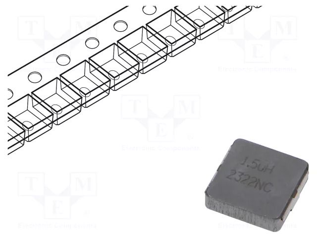 Inductor: wire; SMD; 1.5uH; 19A; 5.1mΩ; ±20%; IHLP; 12.9x12.9x3.5mm VISHAY IHLP5050CEER1R5M01