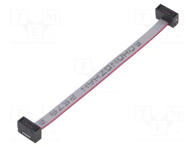 Ribbon cable with IDC connectors; IDC,both sides; 76.2mm; 3" SAMTEC FFSD03D030001
