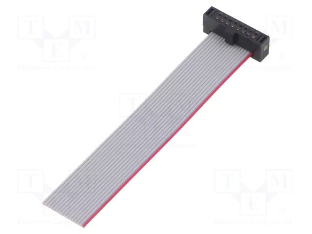 Ribbon cable with IDC connectors; IDC,wires; Tape ph: 0.64mm SAMTEC FFSD08S023001N