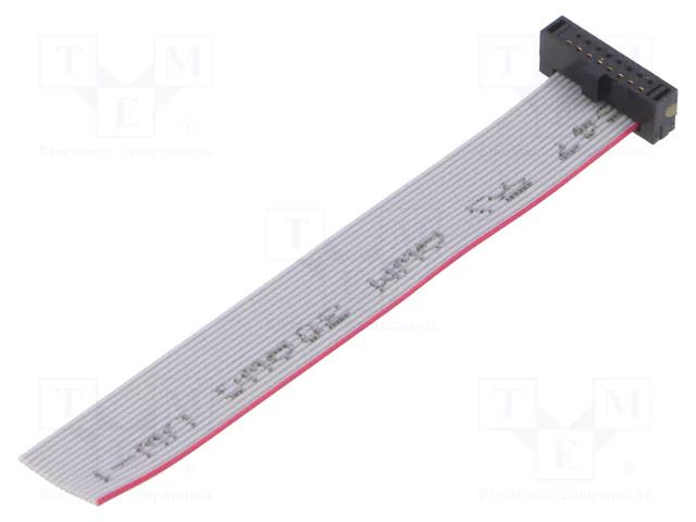 Ribbon cable with IDC connectors; IDC,wires; Tape ph: 0.64mm SAMTEC FFSD08S027901N