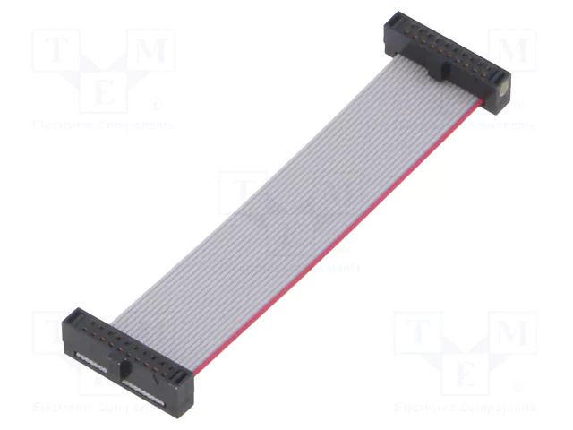 Ribbon cable with IDC connectors; IDC,both sides; 63.5mm; 2.5" SAMTEC FFSD10D025001N