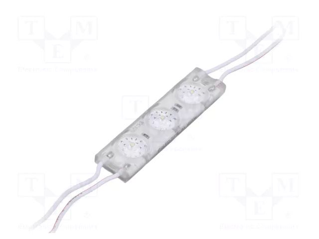 LED; white; 6500K; 1.08W; 165lm; IP66; 165°; No.of diodes: 3; 2835 POS PROLED-3W-SLIM