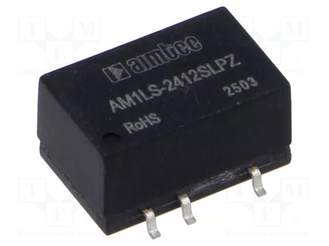 Converter: DC/DC; 1W; Uin: 21.6÷26.4VDC; Uout: 12VDC; Iin: 51mA; SMD AIMTEC AM1LS-2412SLPZ