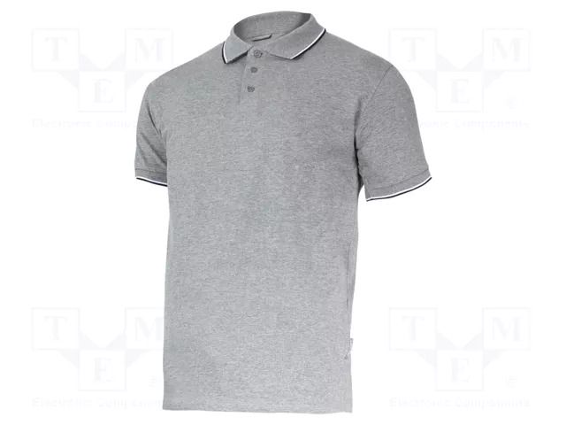 Polo shirt; Size: M; grey; 190g/m2 LAHTI PRO LAHTI-L4031102