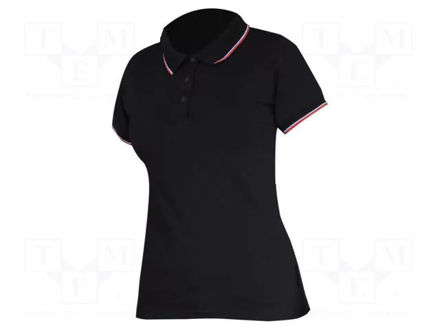 Polo shirt; Size: M; black; women's; 190g/m2 LAHTI PRO LAHTI-L4031702