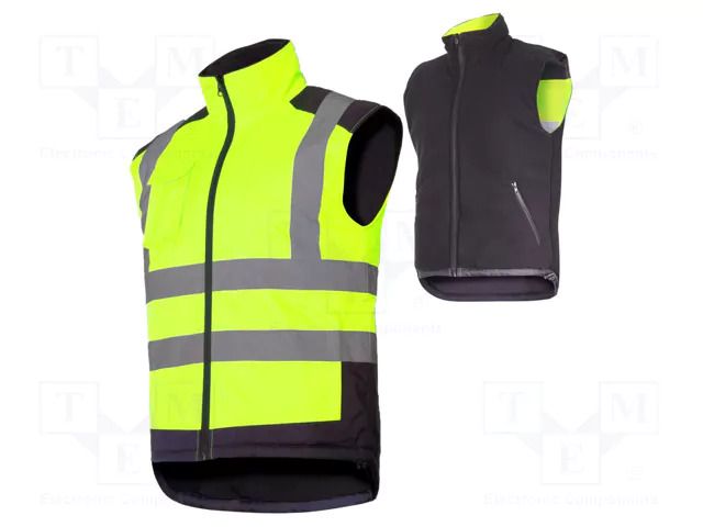 Reflection waistcoat; Size: L; yellow LAHTI PRO LAHTI-L4131303