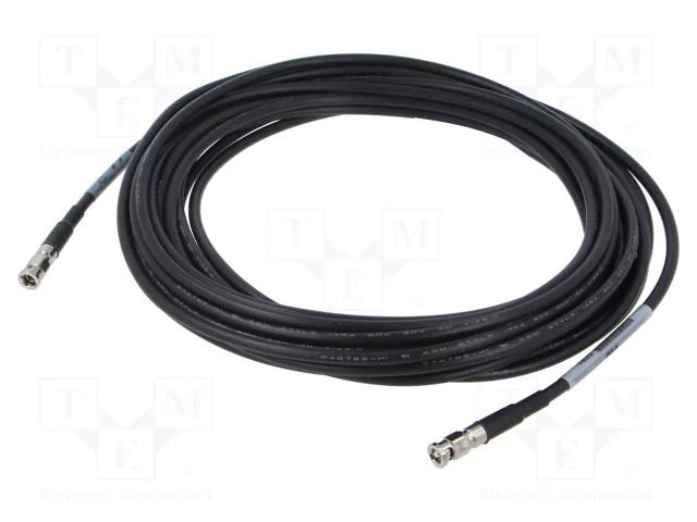 Cable; 9m; Micro BNC male,both sides; black; straight; 0÷40°C; 75Ω 3M 1CX12-33-0S-009.0