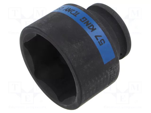 Socket; 6-angles,socket spanner,impact; 57mm; 3/4"; short KING TONY KT-653557M