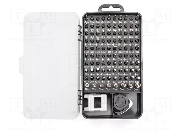 Kit: screwdriver bits; for precision works; plastic box; 115pcs. DIGITUS DA-70361