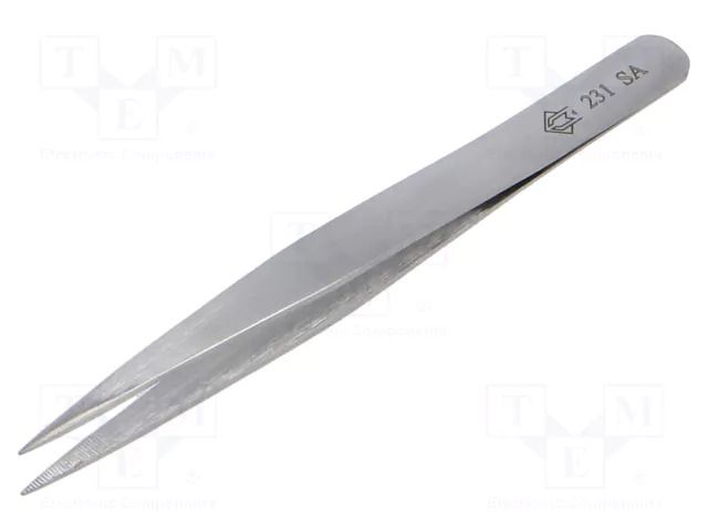 Tweezers; 120mm; universal; Blade tip shape: sharp,serrated PIERGIACOMI PG-231-SA
