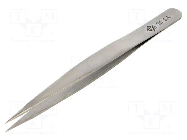 Tweezers; 135mm; for precision works; Blade tip shape: flat PIERGIACOMI PG-26-SA
