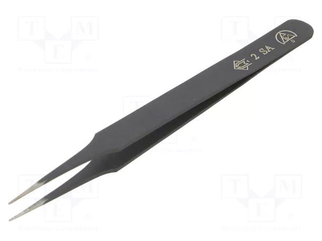 Tweezers; Blade tip shape: sharp; Tweezers len: 120mm; ESD PIERGIACOMI PG-2-SA-ESD