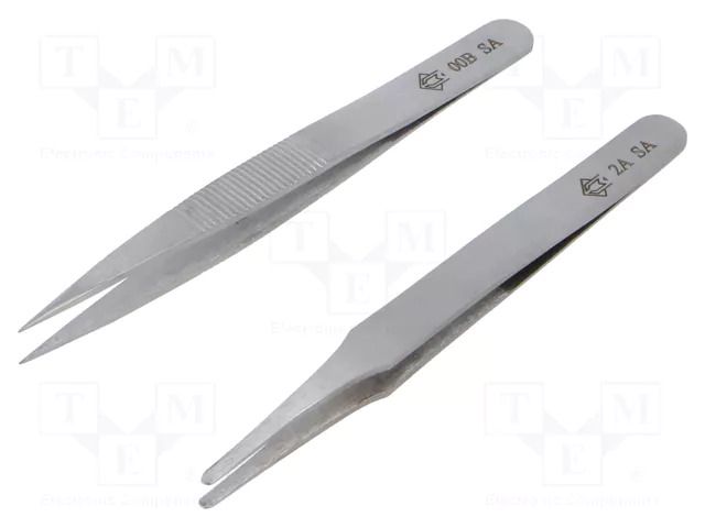 Tweezers-set; universal; 2pcs; Kit: PG-2A-SA,PN00B PIERGIACOMI PG-KIT2.1