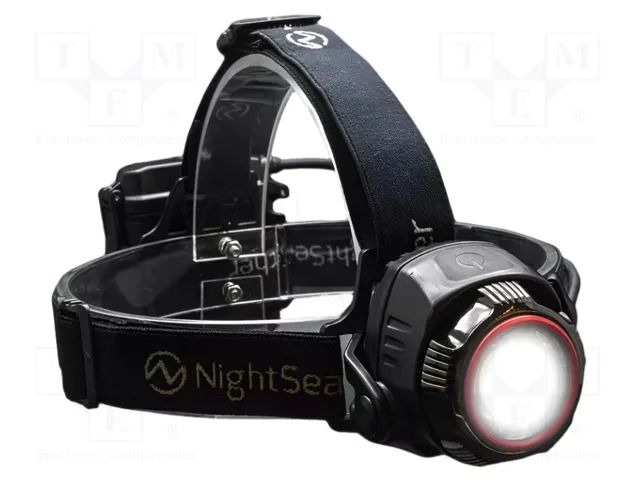 Torch: LED headtorch; waterproof; 42h; 1100lm; IP66; ZOOM 1100RX NightSearcher NSHTZOOM1100RX