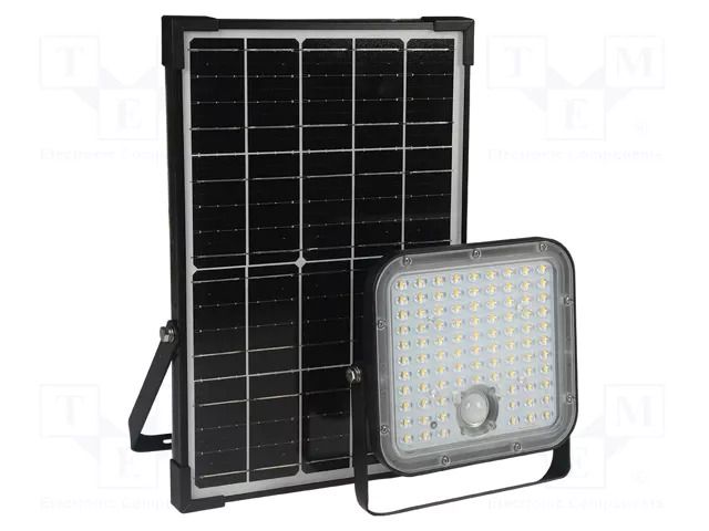 Lamp: LED flood light; IP65; solar,with motion detector; 4800lm NightSearcher NEXSUN-JUNIPER
