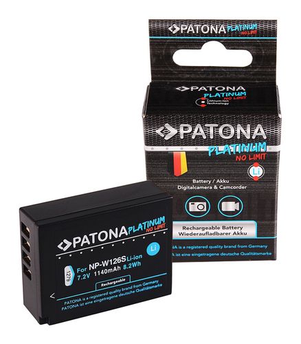  PATONA Premium Battery f. Fuji NP-W126 HS33 EXR Fujifilm FUJI Finepix -Pro 1 HS30 EXR Fuji X-T3, VPB-XT3, PATONA 1279 4055655191623