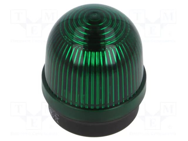 Signaller: lighting; continuous light; green; 12÷230VDC; IP65 WERMA WER-20020000