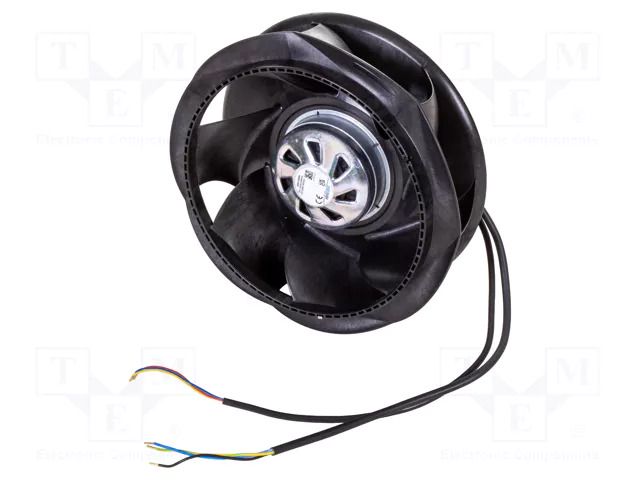 Fan: EC; radial; 230VAC; Ø225x106mm; 725m3/h; ball; 2900rpm; IP54 EBM-PAPST 8300100964