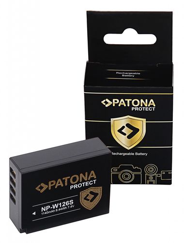 PATONA PROTECT Battery f. Fuji X-T3 VPB-XT3 NP-W126S HS33 EXR Fujifilm Finepix -Pro 1 HS30, PATONA 12795 4055655222204