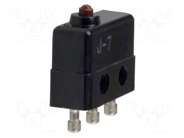 Microswitch SNAP ACTION; 7A/250VAC; without lever; SPDT; ON-(ON) OMRON Electronic Components J-7
