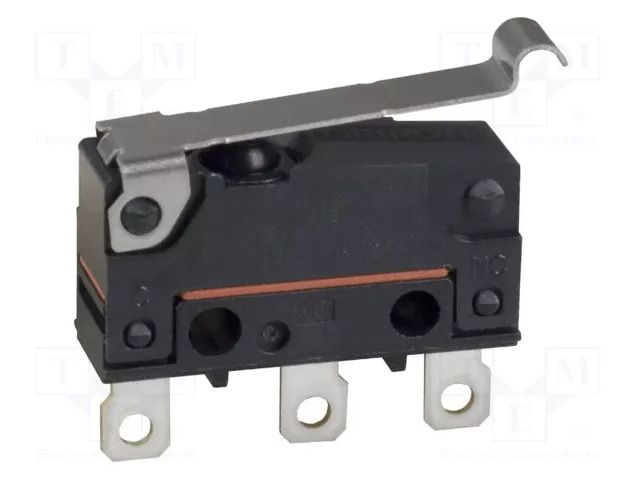 Microswitch SNAP ACTION; 2A/250VAC; 2A/30VDC; SPDT; ON-(ON); D2SW OMRON Electronic Components D2SW-P2L3H