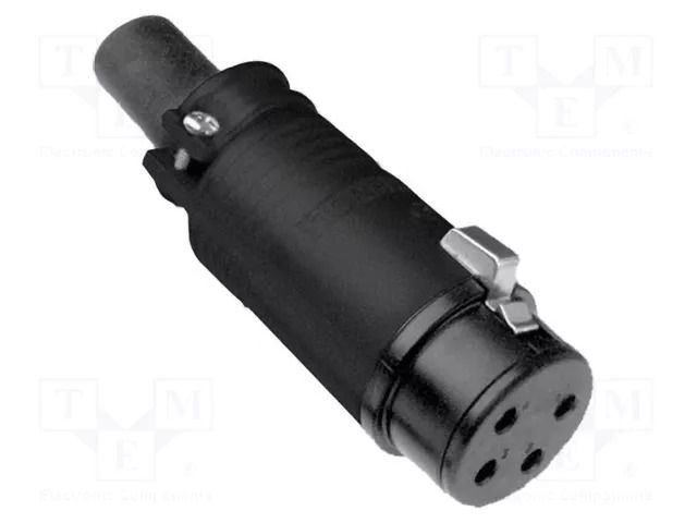 Connector: loudspeaker; plug; female; PIN: 5; for cable; 20A; 200V AMPHENOL EP-5-11PB