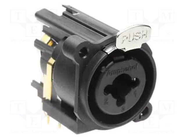 Connector: Jack 6,3mm + XLR; socket; female; straight; THT; IP40 AMPHENOL ACJC10AV2BULK