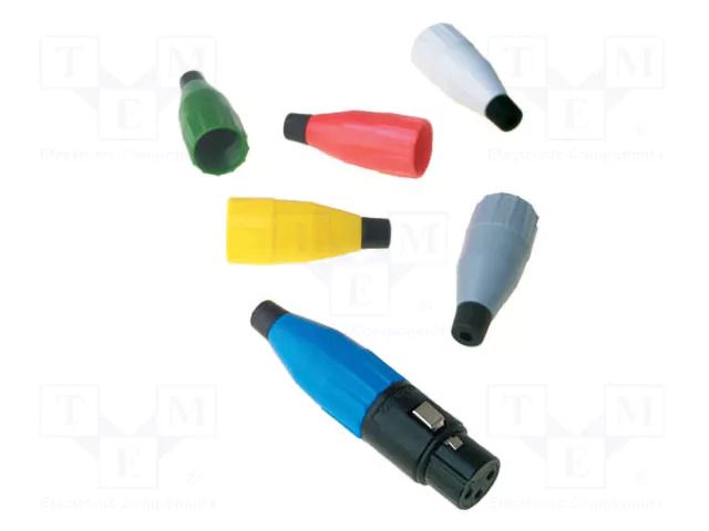 Strain relief; white AMPHENOL AC-NUT-WHT