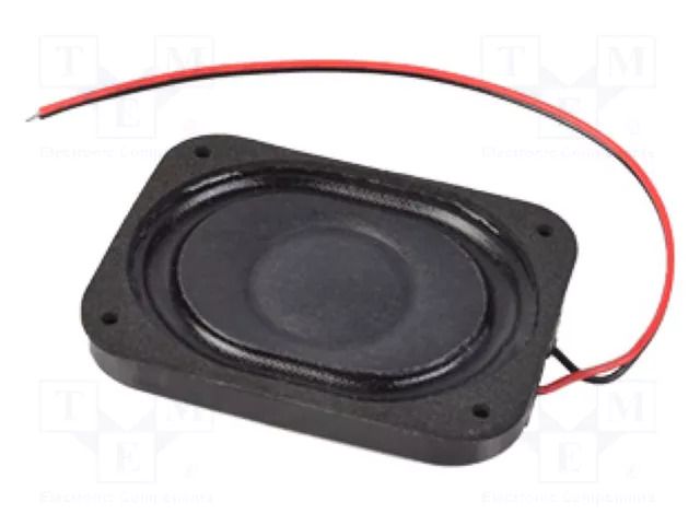 Loudspeaker; miniature; 2W; 4Ω; 40x30x7.1mm; 20kHz; paper,fabric Same Sky CDS-40304-L100