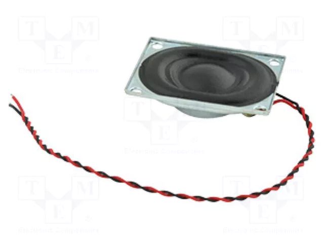 Loudspeaker; miniature; 2W; 8Ω; 27x20x5.9mm; 20kHz; fabric Same Sky CDS-27208-L100