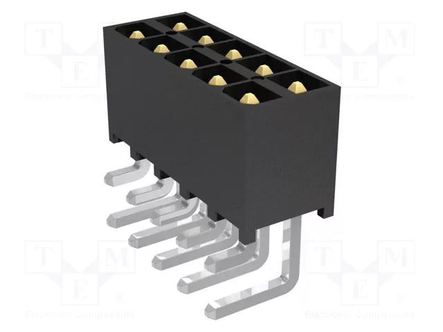 Connector: PCB-cable/PCB; socket; male; PIN: 10; THT; miniMATE; 5.9A SAMTEC IPT1-105-01-L-D-RA