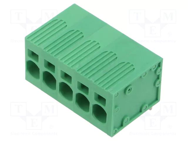 Connector: PCB terminal block; terminal; 40A; 600V; angled 90° ADAM TECH EB167A-05-M