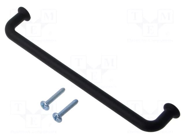 Holder; ZnAL; matt black; H: 30mm; L: 174mm; W: 15mm; NORD; handle GTV Poland GTV-UZ-NORD-16020M