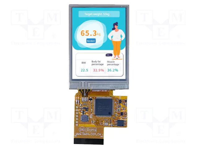 Display: TFT; 2.8"; 240x320; Illumin: LED; 8MBFLASH; RGB; 300cd/m2 Dwin Technology DMG32240F028-02WTR