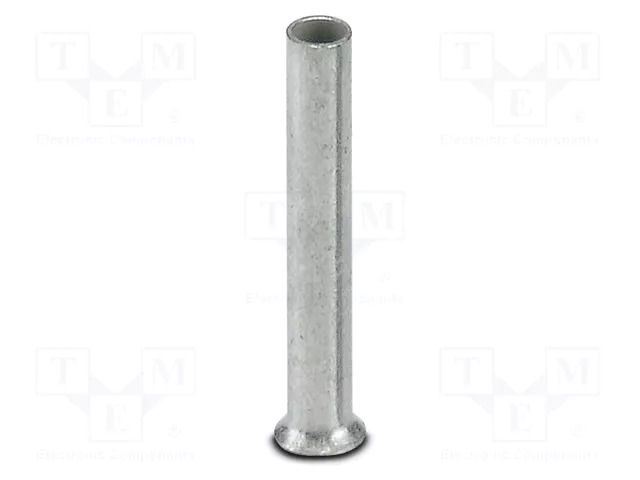 Tip: bootlace ferrule; non-insulated; copper; 0.75mm2; tinned PHOENIX CONTACT A0.75-10