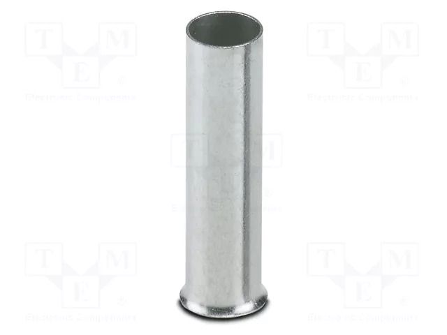 Tip: bootlace ferrule; non-insulated; copper; 10mm2; tinned; 18mm PHOENIX CONTACT A10-18