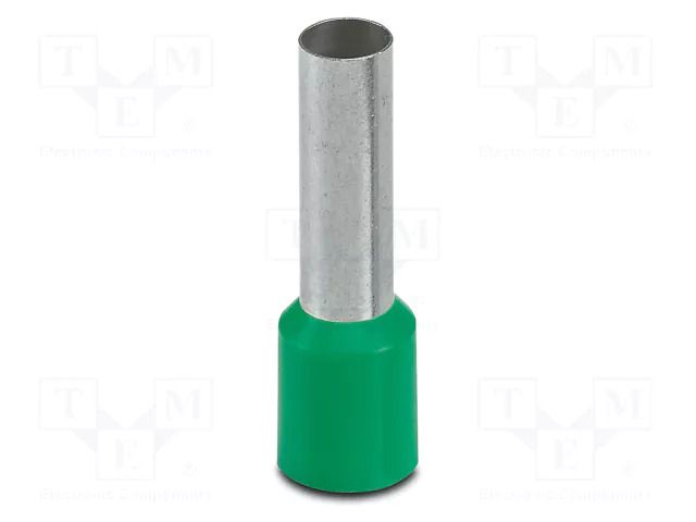 Tip: bootlace ferrule; insulated; copper; 16mm2; Bit len: 18mm PHOENIX CONTACT AI16-18GN