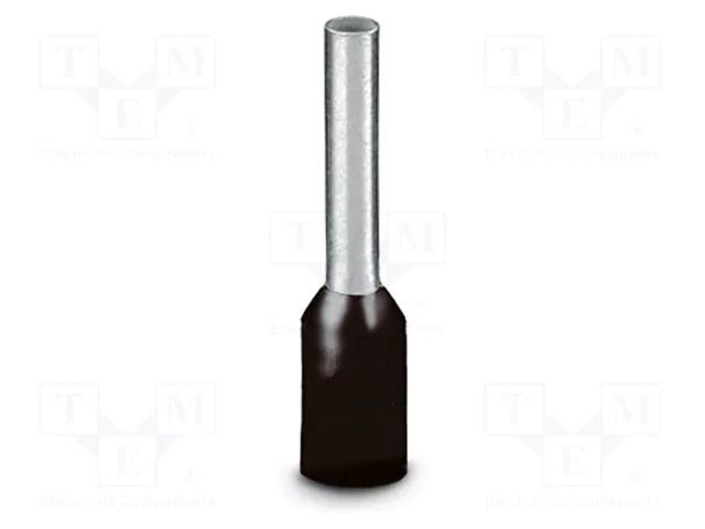 Tip: bootlace ferrule; insulated; copper; 1.5mm2; Bit len: 8mm PHOENIX CONTACT AI1.5-8BK-GB-1000