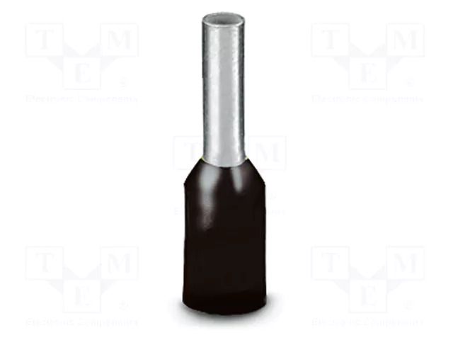 Tip: bootlace ferrule; insulated; copper; 1.5mm2; Bit len: 8mm PHOENIX CONTACT AI1.5-8BK-1000