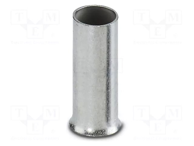 Tip: bootlace ferrule; non-insulated; copper; 6mm2; tinned; 10mm PHOENIX CONTACT A6-10
