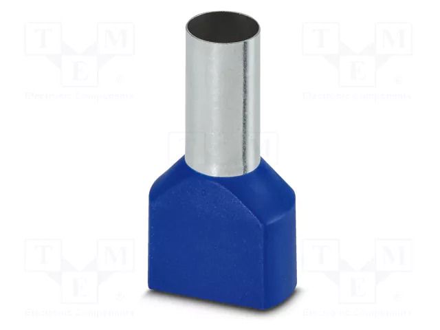 Tip: bootlace ferrule; insulated,double; copper; 16mm2; tinned PHOENIX CONTACT AI-TWIN2X16-16BU