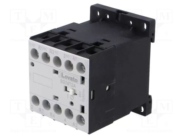 Contactor: 4-pole; NC x2 + NO x2; 48VAC; 9A; BG; screw terminals LOVATO ELECTRIC 11BG09T2A048